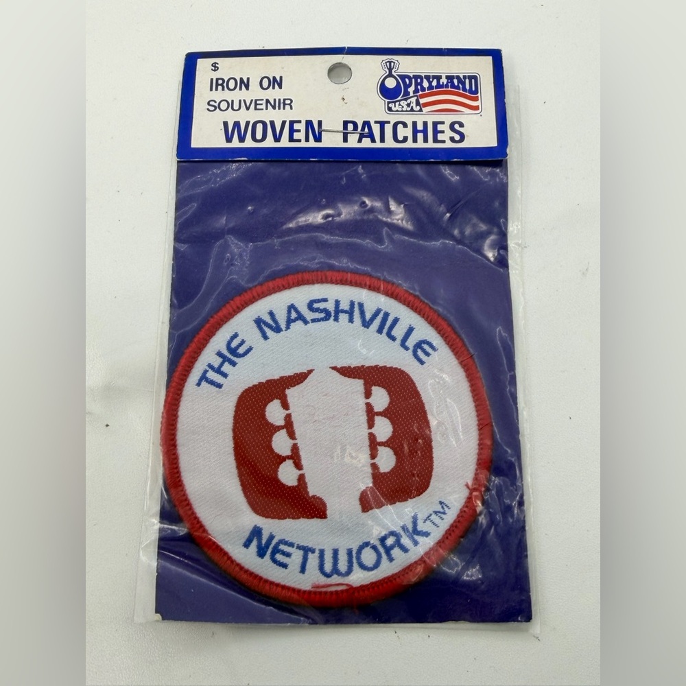 Vintage New The Nashville Network Opryland Guitar Cash’s USA Patch Country